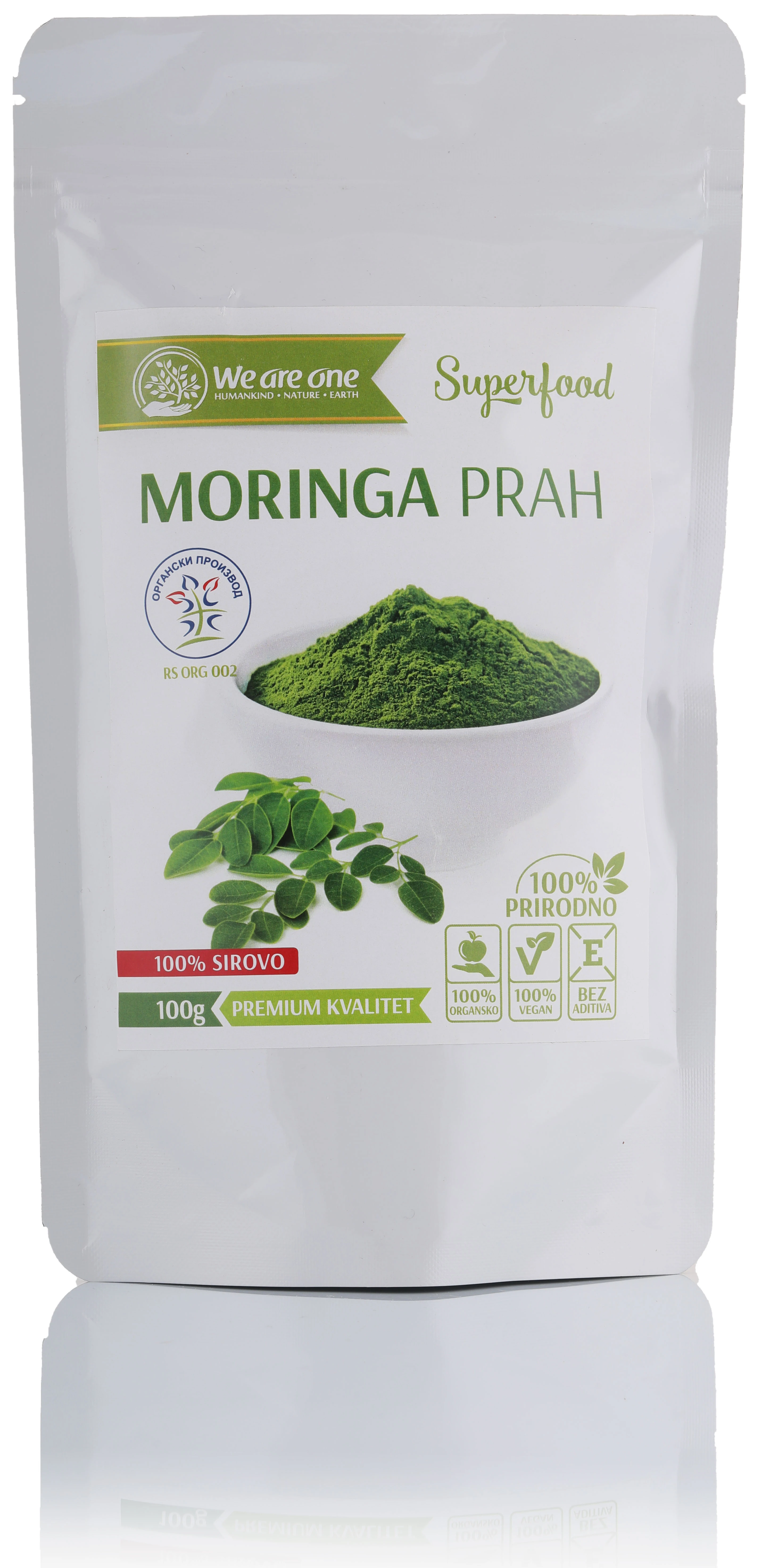 Moringa prah (organski proizvod) 100 g We are one